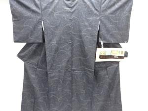 抽象模様織り出し本場泥大島紬着物(7マルキ)